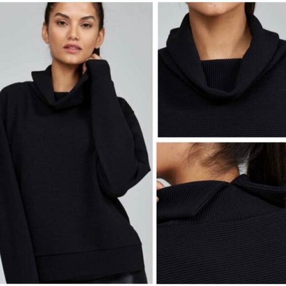 Noli Yoga Noto Ribbed pullover Sweatshirt Size S cream/blush - Picture 3 of 11